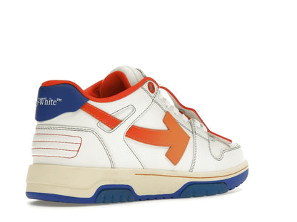 OFF-WHITE Out Of Office OOO Low Tops White Orange Blue Contrast Stitching