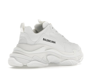 Balenciaga Triple S Synthetic Leather Triple White (Women's)
