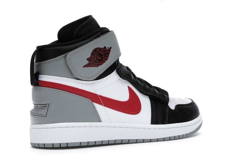 Jordan 1 High FlyEase Black Particle Grey Gym Red