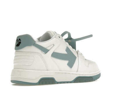 OFF-WHITE Out Of Office OOO Low Tops White Celadon