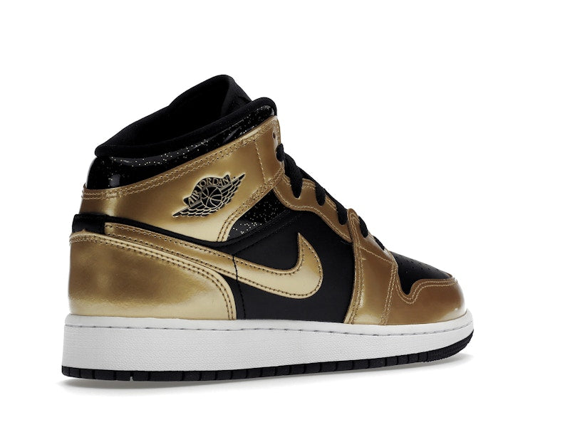 Jordan 1 Mid SE Metallic Gold Black (GS)