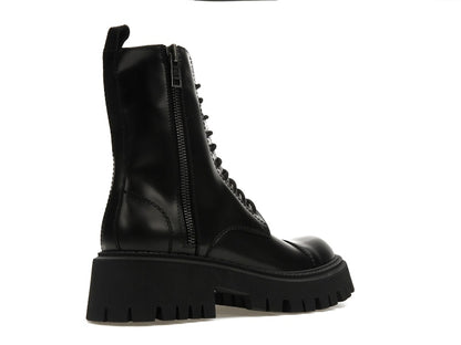Balenciaga Tractor 20mm Zip Up Boot Black