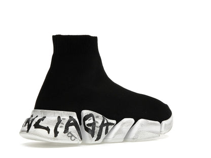Balenciaga Speed 2.0 Graffiti Recycled Knit Black (Women's)