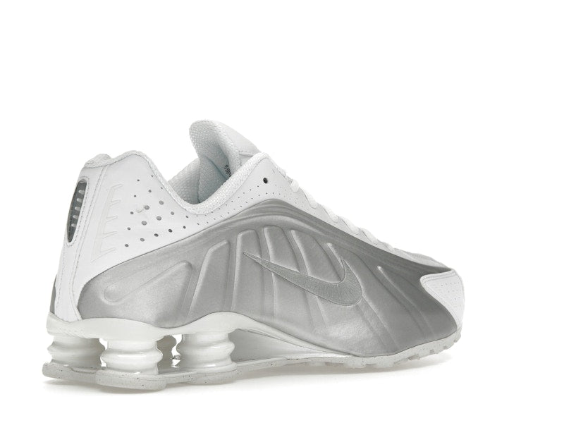 Nike Shox R4 White Bright Crimson Metallic Silver