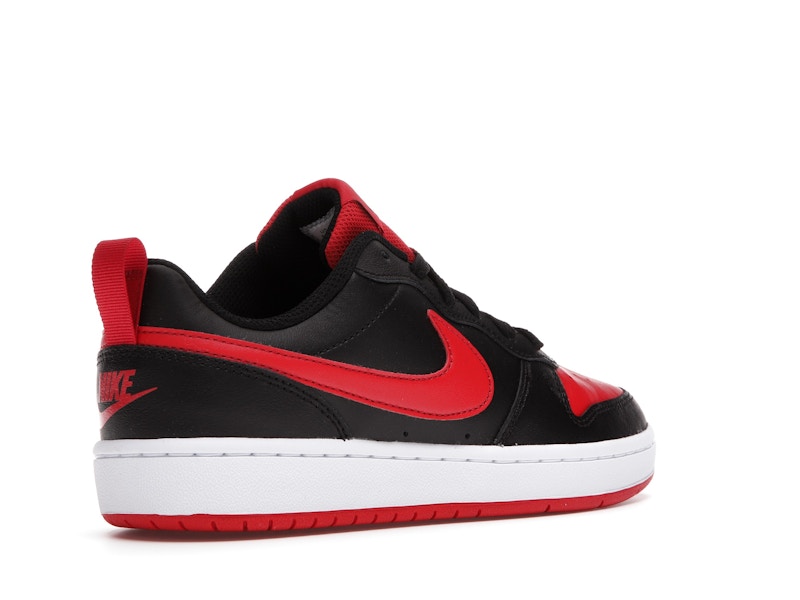 Nike Court Borough Low 2 Black University Red (GS)