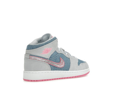 Jordan 1 Mid Denim Sequin (GS)