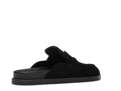 Hermes Go Mule Noir Suede Calkfskin (Men's)