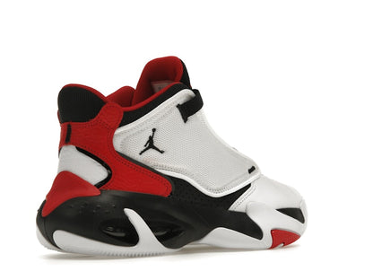 Jordan Max Aura 4 White Black University Red