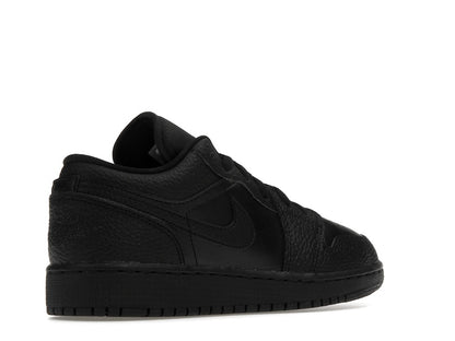 Jordan 1 Low Tumbled Leather Black (GS)