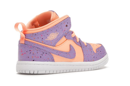 Jordan 1 Mid Paint Splatter Orange Purple (TD)