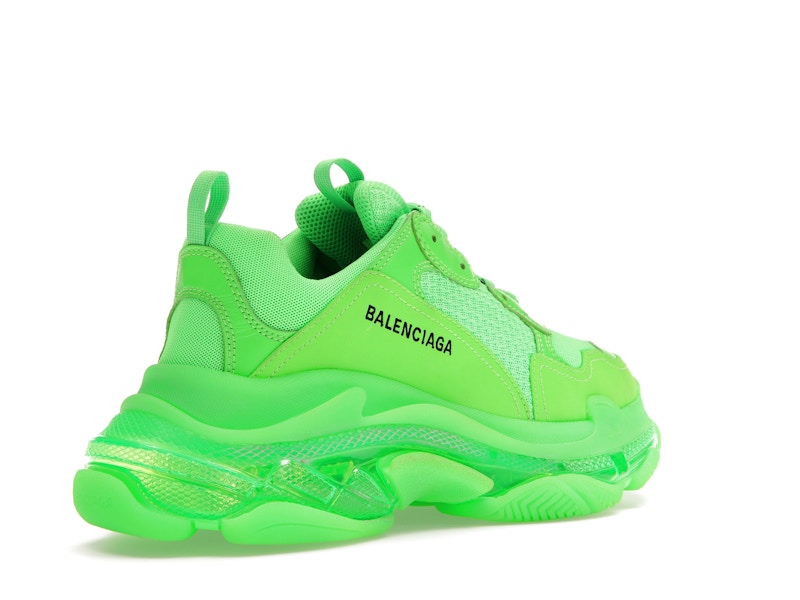 Balenciaga Triple S Neon Green Clear Sole