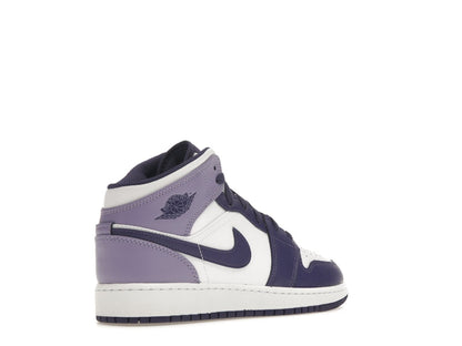 Jordan 1 Mid White Sky J Purple (GS)