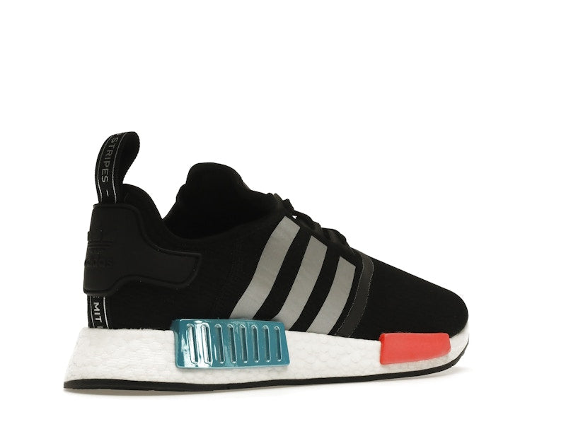 adidas NMD R1 Black Silver Solar Red