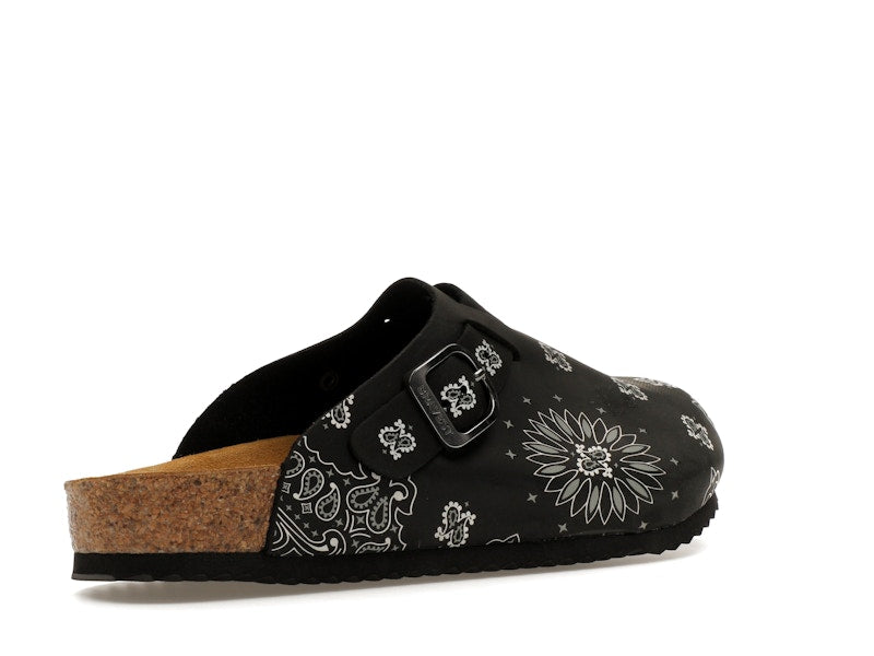 Bravest Studios Suede Paisley Clogs Black