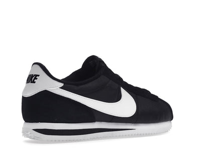 Nike Cortez Basic Nylon Black White-Metallic Silver