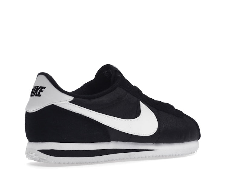 Nike Cortez Basic Nylon Black White-Metallic Silver