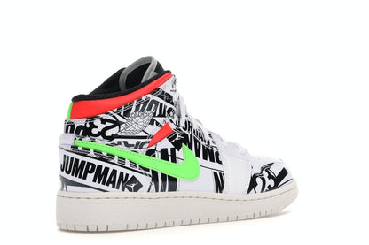 Jordan 1 Mid All Over Logos (GS)