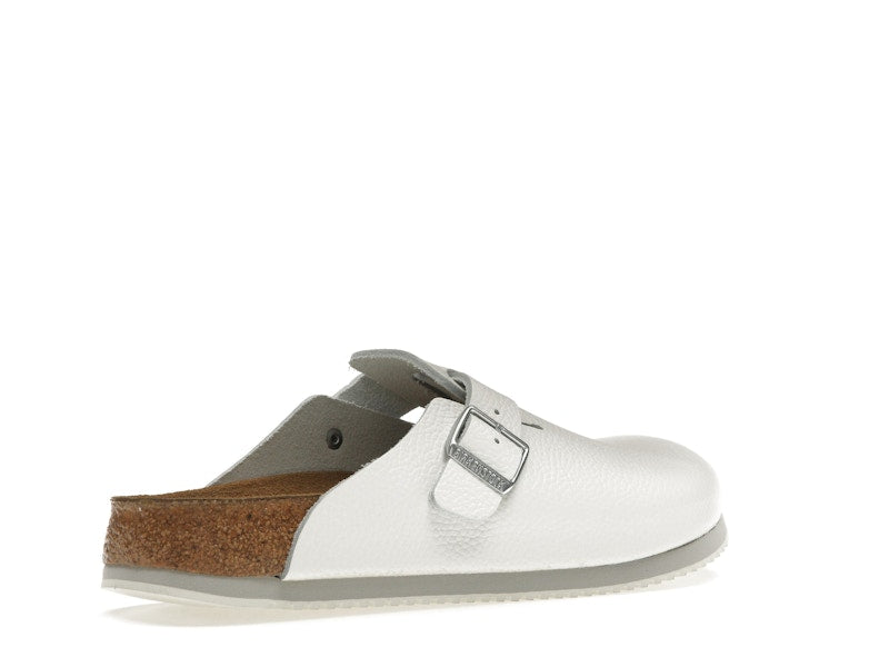 Birkenstock Boston Super Grip Leather White