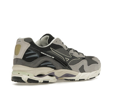 Mizuno Wave Rider 10 Dark Grey Lime Yellow