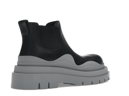 Bottega Veneta Tire Ankle Chelsea Boot Black Vapor