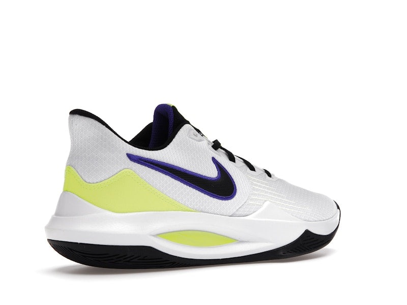 Nike Precision 5 White Barely Volt