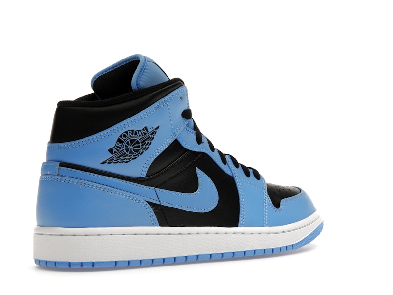 Jordan 1 Mid University Blue Black