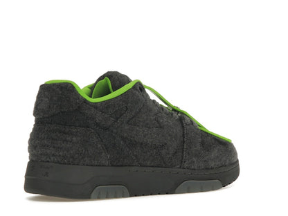 OFF-WHITE Out Of Office "OOO" Low Tops Grey Green Wool