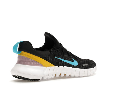 Nike Free Run 5.0 Dark Smoke Grey Vivid Sulfur Chlorine Blue