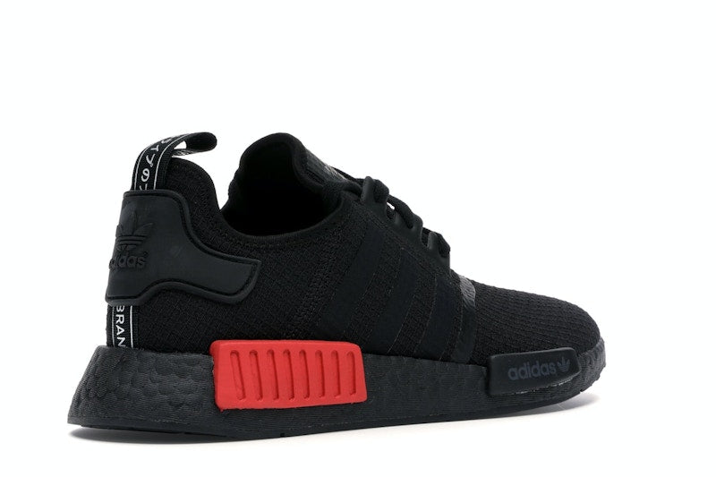 adidas NMD R1 Core Black Lush Red