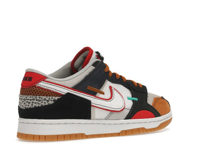 Nike Dunk Low Scrap Black Grey University Red