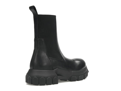 Rick Owens Lido Beatle Bozo Tractor Boots Black