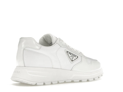 Prada PRAX 01 Sneakers Re-Nylon Brushed Leather White White