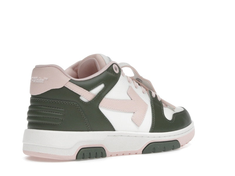 OFF-WHITE Out Of Office OOO Low Tops White Green Pink (Women's)