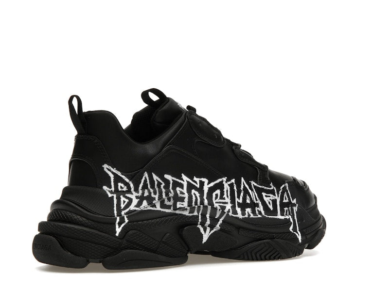 Balenciaga Triple S DIY Metal Artwork Black