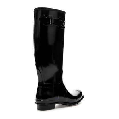 Hunter Original Tall Gloss Rain Boots Black (Women's)