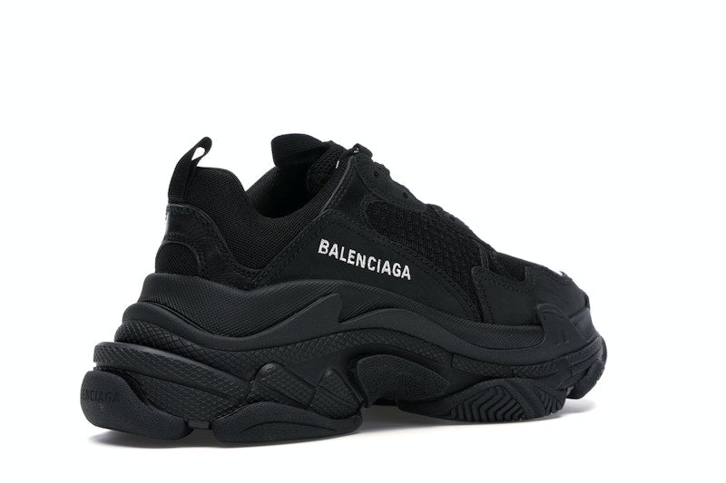 Balenciaga Triple S Triple Black (2018) Reissue Nondistressed (Women's)