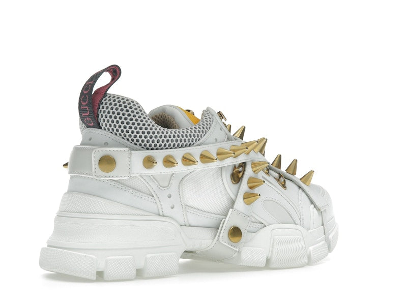 Gucci Flashtrek Chunky Leather Sneakers White Gold (Women's)