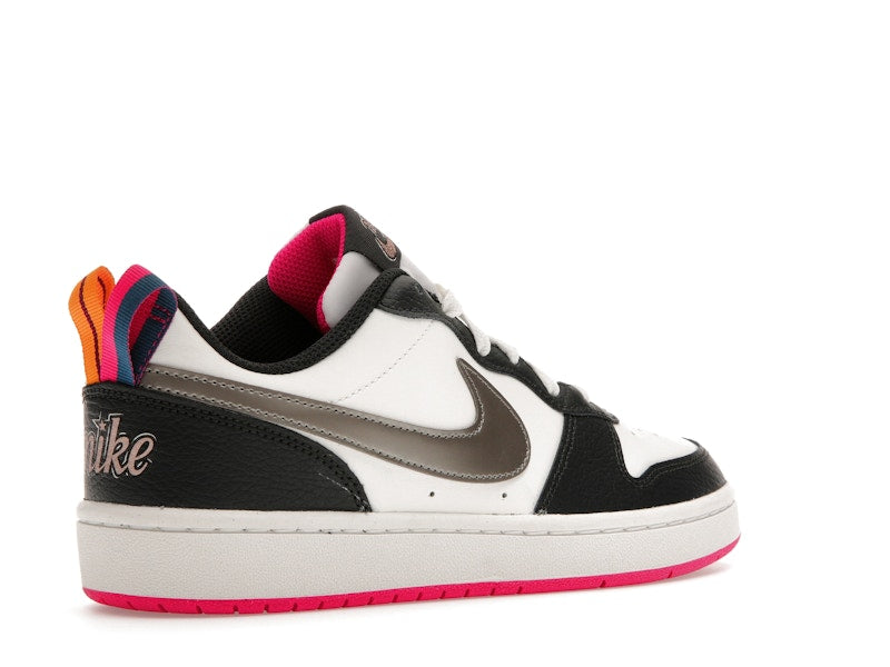 Nike Court Borough Low 2 Off Noir Pink Prime (GS)
