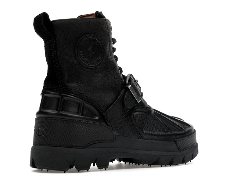 Polo Ralph Lauren Oslo High Oiled Leather Boot Black