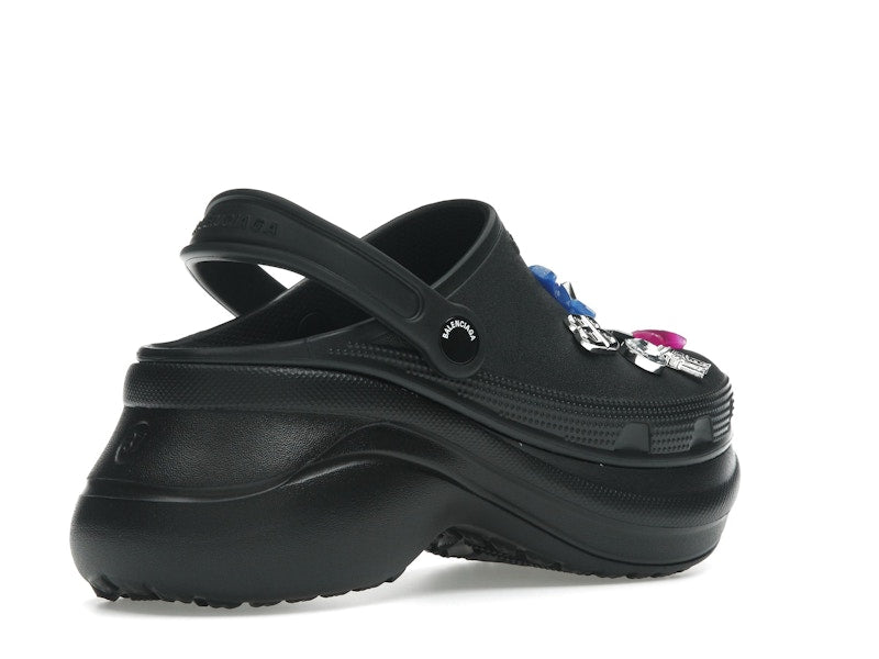 Balenciaga x Crocs Mule Black Multicolor Jibbitz (Women's)