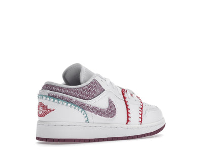 Jordan 1 Low White Light Bordeaux (GS)