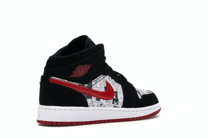 Jordan 1 Mid Newspaper Air Times (GS)