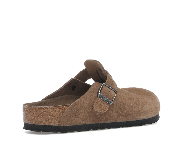 Birkenstock Boston Soft Footbed Suede Dark Tea Tonal