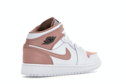 Jordan 1 Mid White Rose Gold (GS)