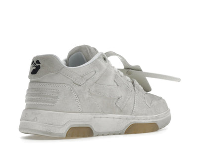OFF-WHITE Out Of Office OOO Low Tops Vintage Suede Destressed White