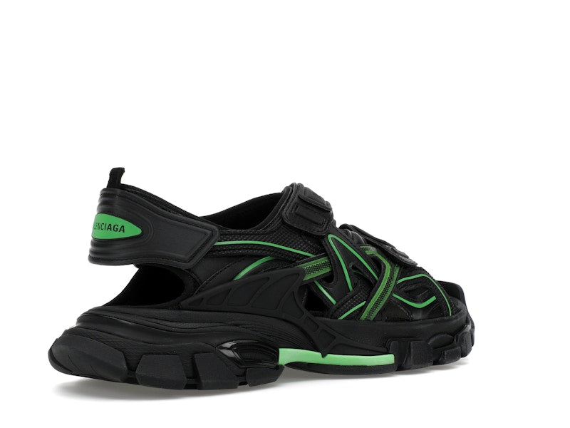 Balenciaga Track Sandal Black/Fluo Green