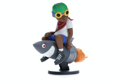 Hebru Brantley x Billionaire Boys Club x Bait Beyond The Beyond Fly Boy Figure 9 Inches White/Multi