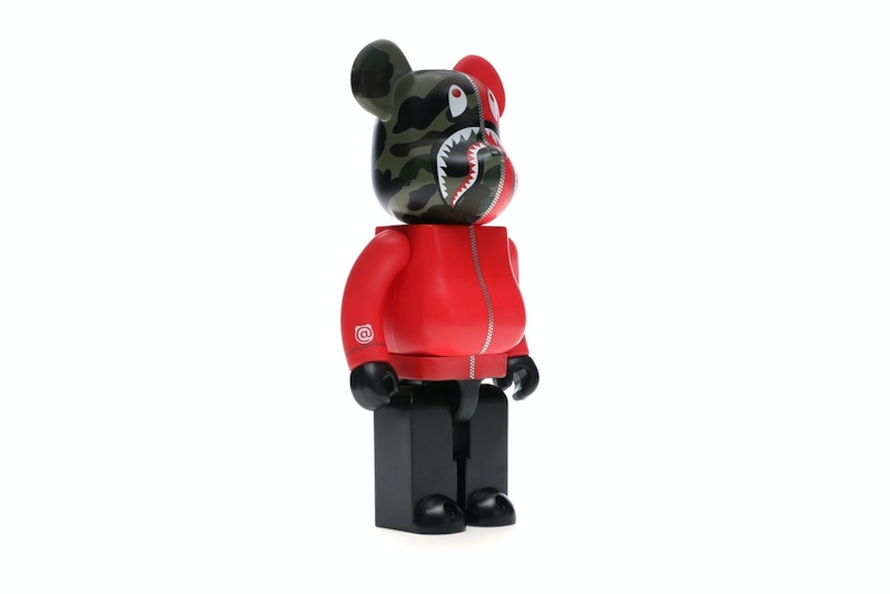 Bearbrick A Bathing Ape 1st Camo Shark 400% Red