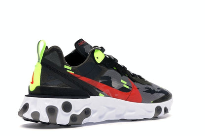 Nike React Element 87 Medium Olive Bright Crimson