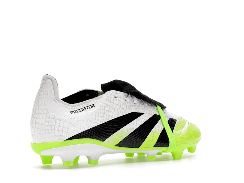 adidas Predator League Fold-Over Tongue FG/MG Cloud White Core Black Lucid Lemon